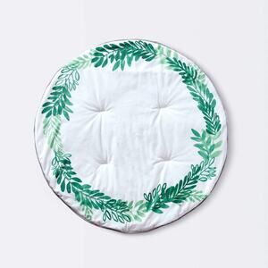 Cloud Island Round Activity Play Mat Green Wreath